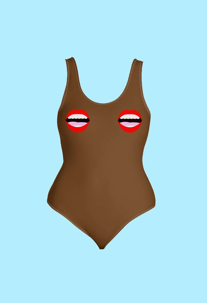 Mouthy Naked Swimsuit - HAYLEY ELSAESSER 