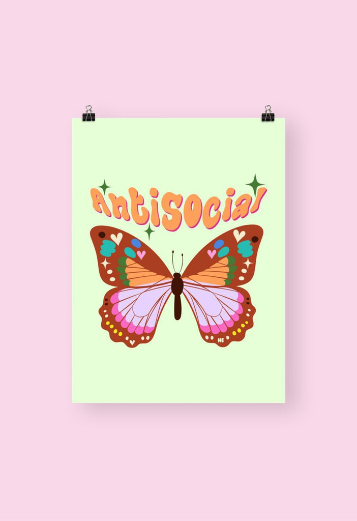 Antisocial Butterfly Poster - HAYLEY ELSAESSER 