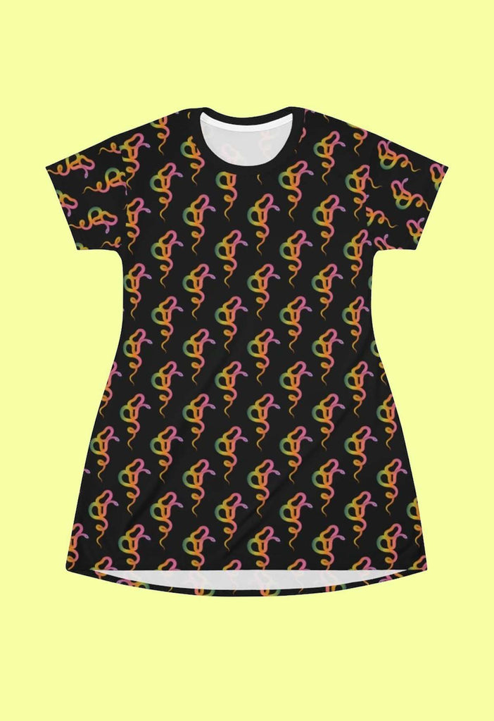 Black Snake Print Mini Dress - HAYLEY ELSAESSER 