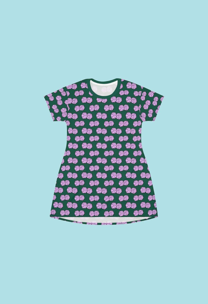 Dice Print Mini Tee Dress - HAYLEY ELSAESSER 