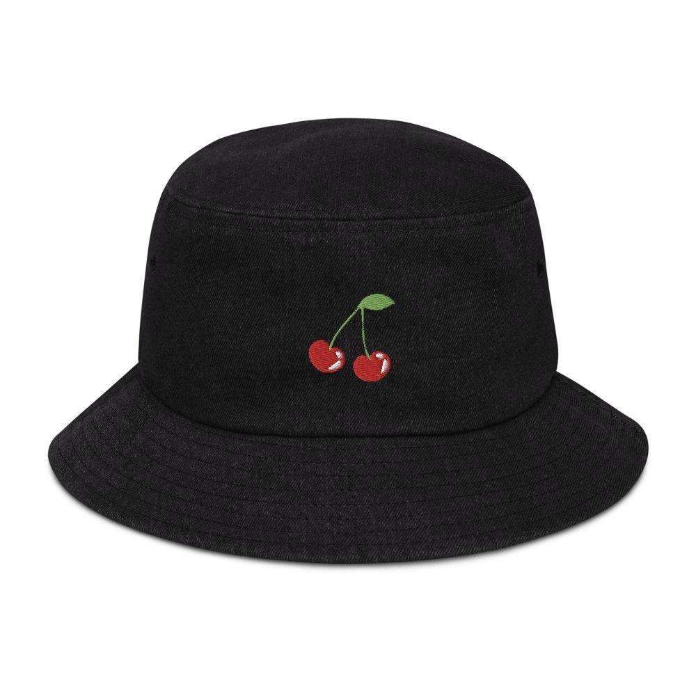 Cherry Denim Bucket Hat - HAYLEY ELSAESSER 