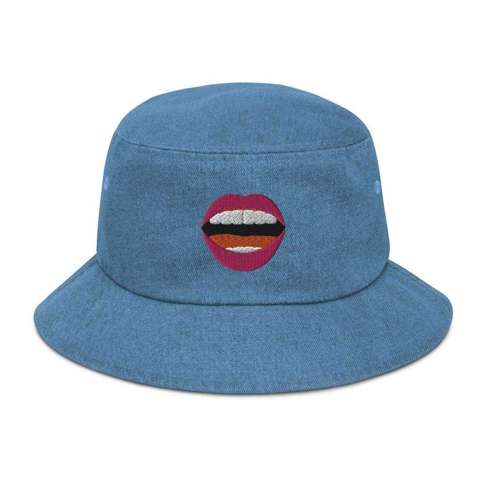 Mouthy Denim Bucket Hat - HAYLEY ELSAESSER 