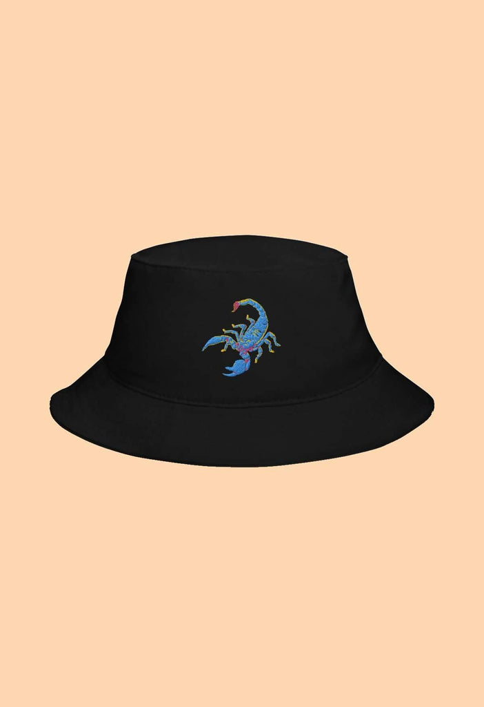 Scorpion Embroidered Bucket Hat - HAYLEY ELSAESSER 