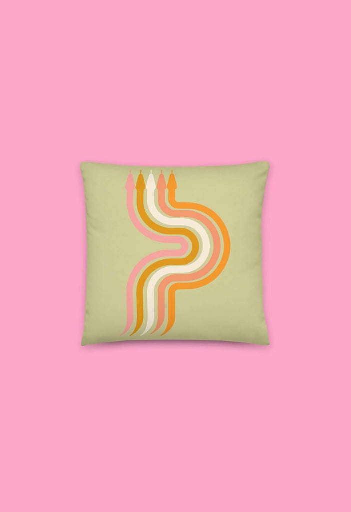 Peachy Snake Pillow - HAYLEY ELSAESSER 
