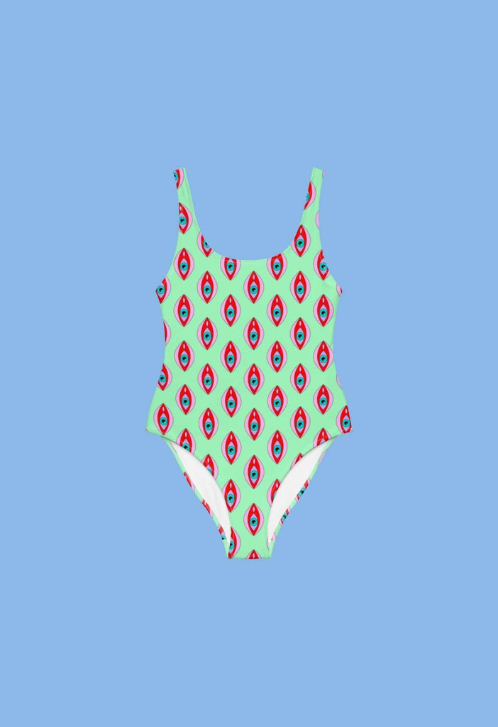 Eyegina Print Swimsuit - HAYLEY ELSAESSER 