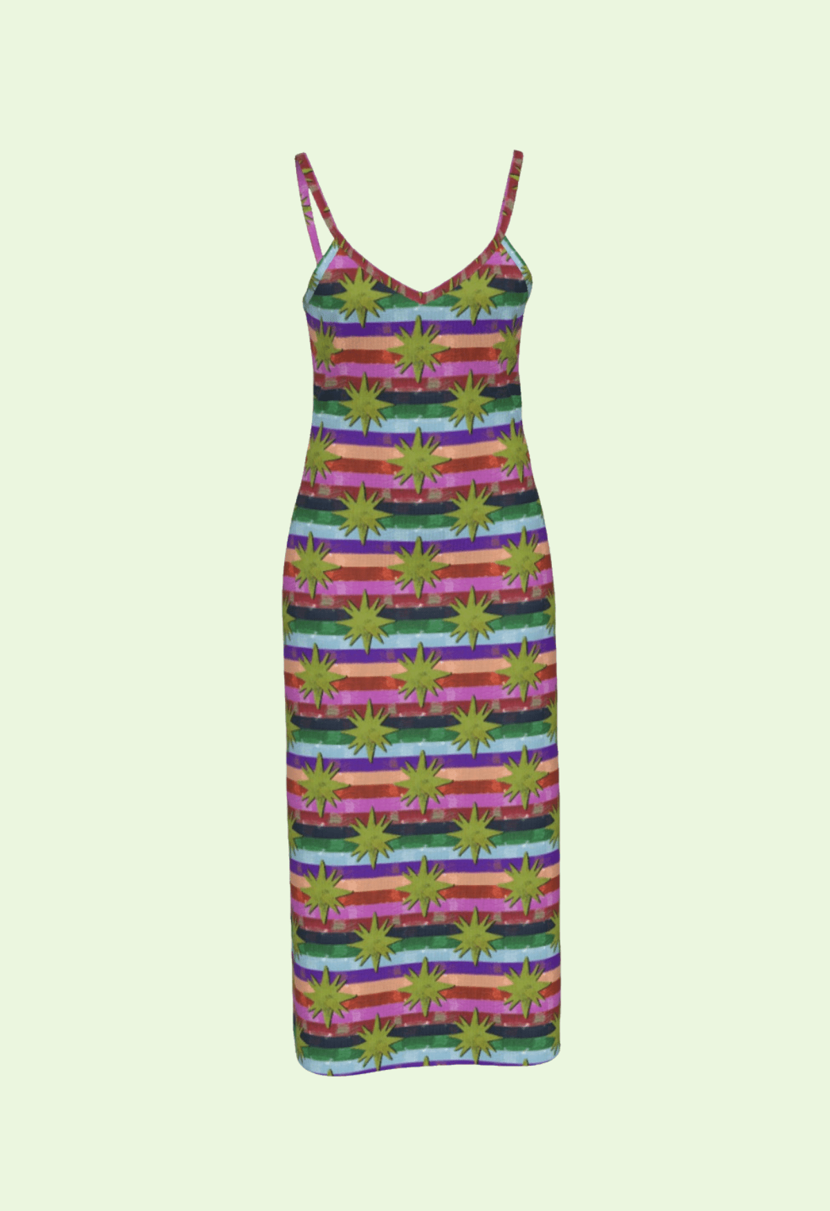 rainbow slip dress Painted Rainbow Slip Dress – HAYLEY ELSAESSER