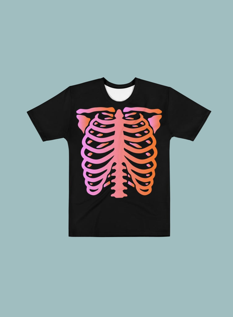 Black and Pink Skeleton T-shirt - HAYLEY ELSAESSER 