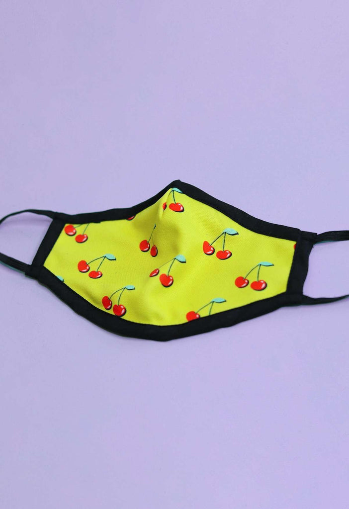 Cherry Print Mask - HAYLEY ELSAESSER 