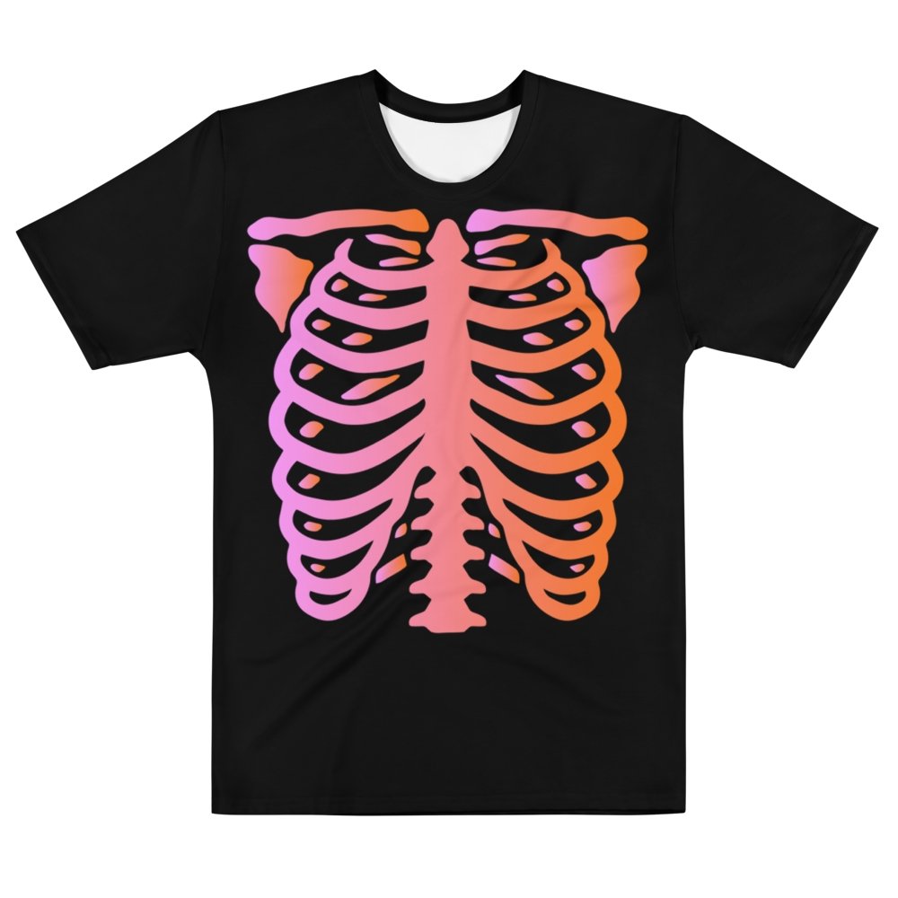 Black and Pink Skeleton T-shirt - HAYLEY ELSAESSER 