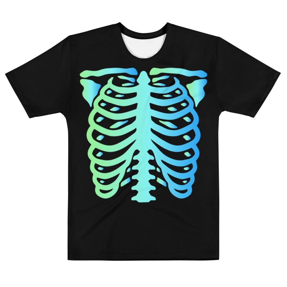 Black and Blue Skeleton T-shirt - HAYLEY ELSAESSER 