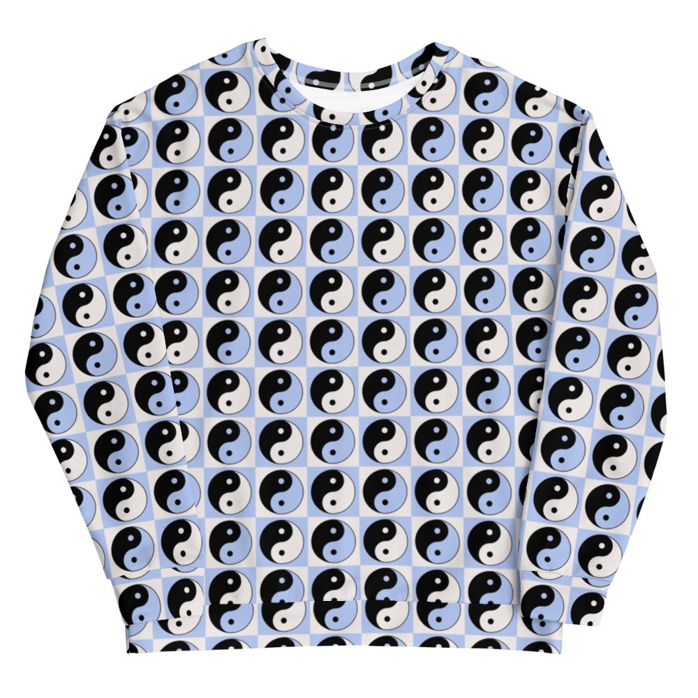 Blue Yin Yang Crewneck - HAYLEY ELSAESSER 