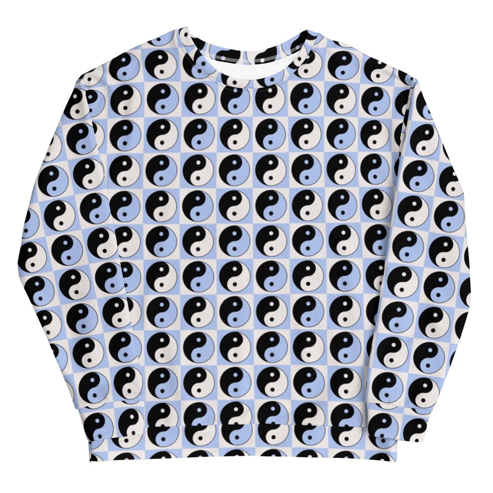 Blue Yin Yang Crewneck - HAYLEY ELSAESSER 