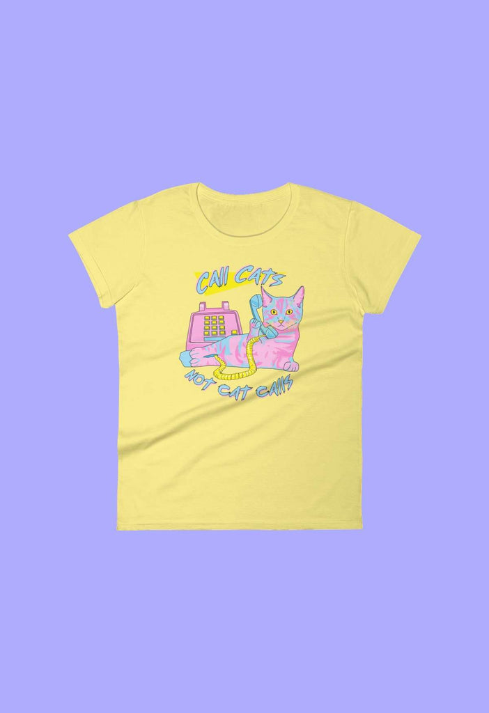 Call Cats Fitted Baby Tee - HAYLEY ELSAESSER 