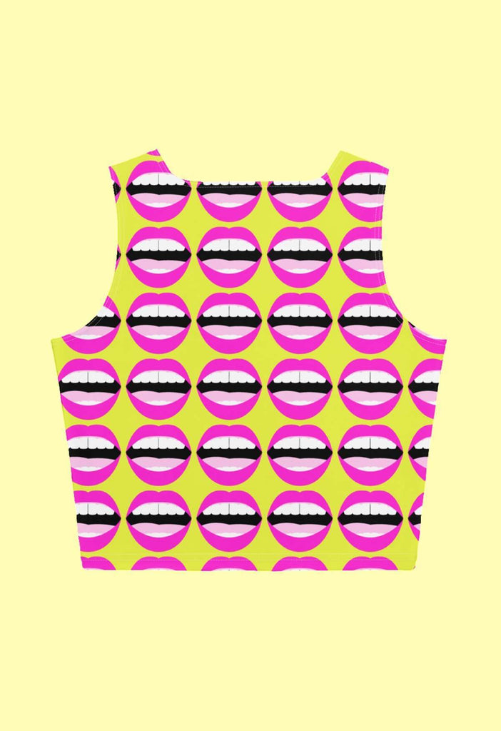 Mouthy Print Crop Top - HAYLEY ELSAESSER 