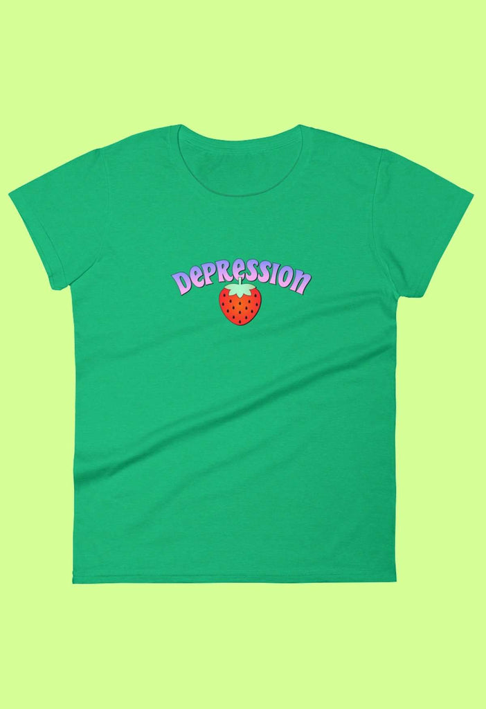 Depression Fitted Baby Tee - HAYLEY ELSAESSER 