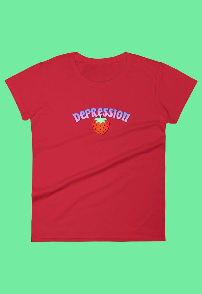 Depression Fitted Baby Tee - HAYLEY ELSAESSER 