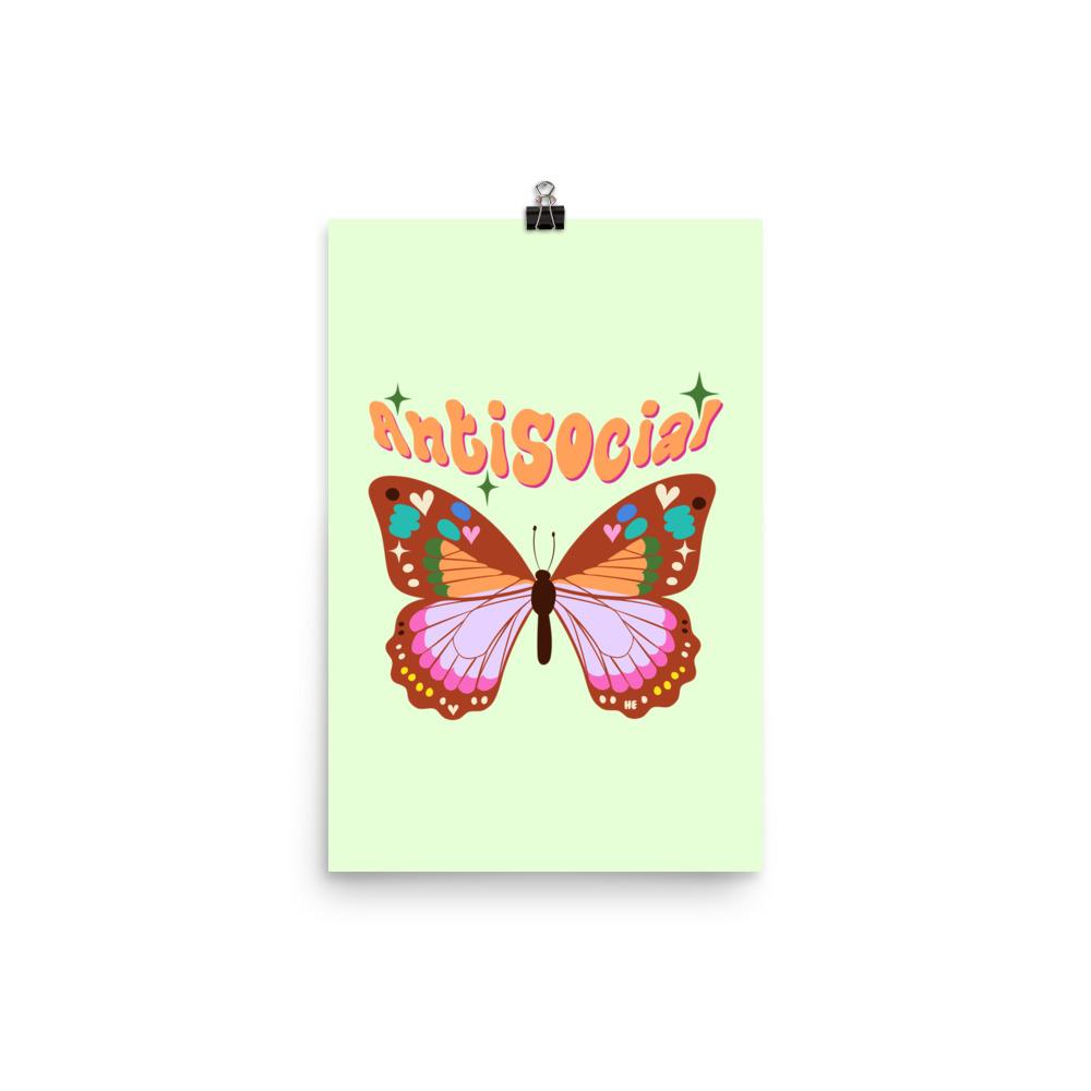 Antisocial Butterfly Poster - HAYLEY ELSAESSER 