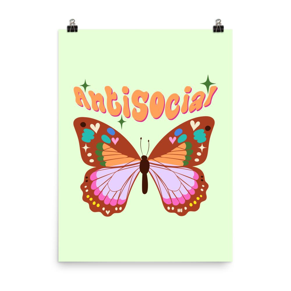Antisocial Butterfly Poster - HAYLEY ELSAESSER 