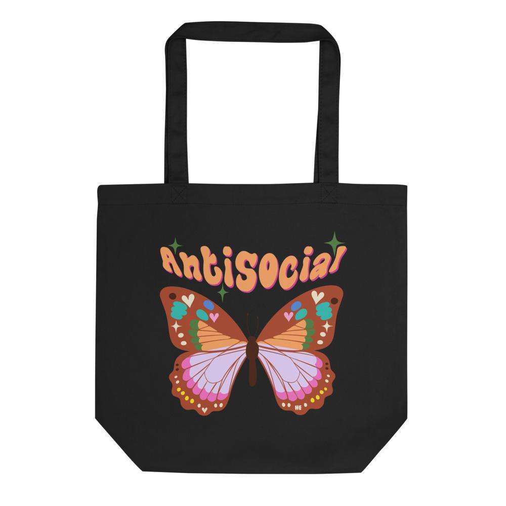 Antisocial Butterfly Organic Cotton Tote Bag - HAYLEY ELSAESSER 