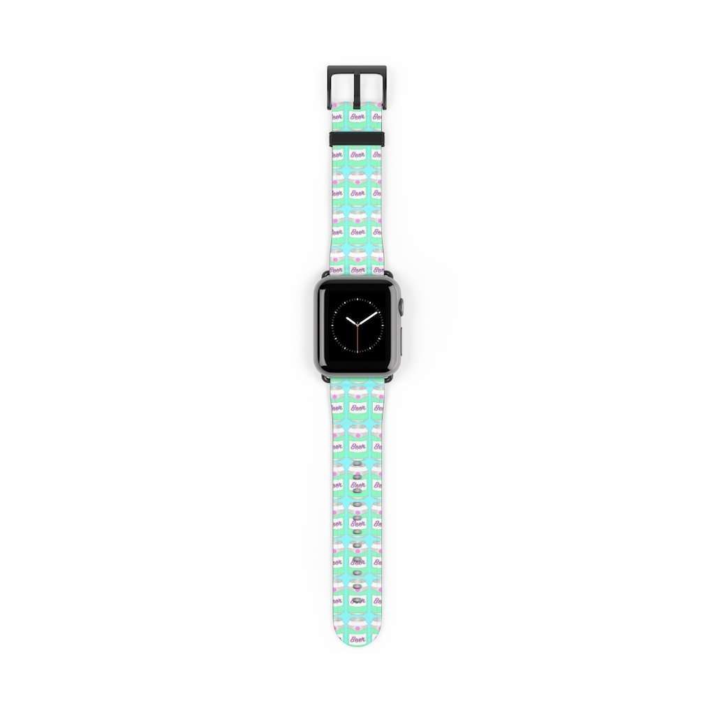 Brewski Beer Print Apple Watch Band - HAYLEY ELSAESSER 