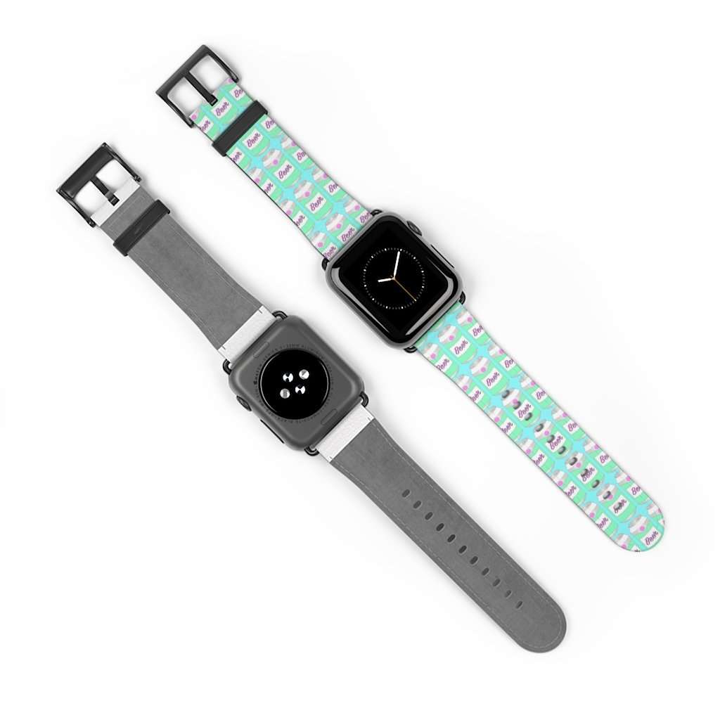 Brewski Beer Print Apple Watch Band - HAYLEY ELSAESSER 