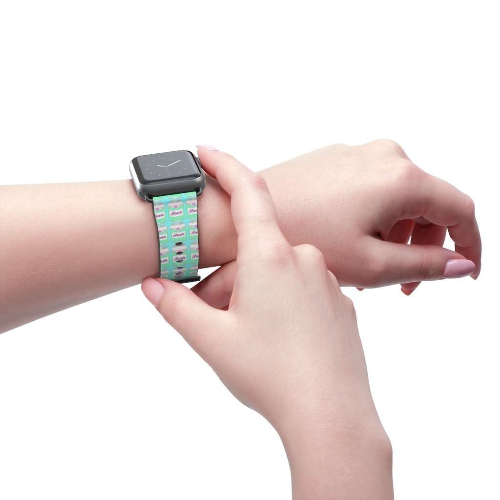 Brewski Beer Print Apple Watch Band - HAYLEY ELSAESSER 