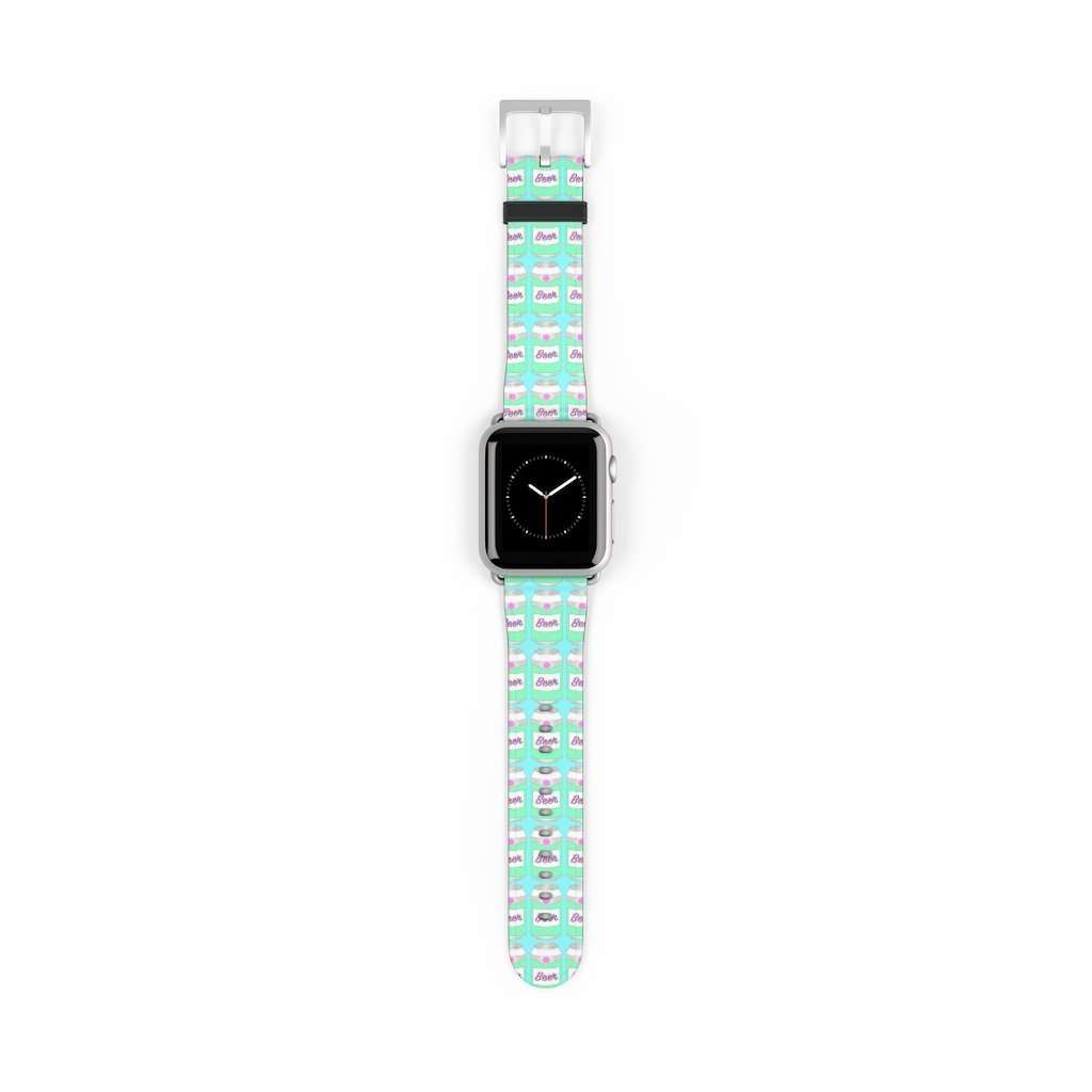 Brewski Beer Print Apple Watch Band - HAYLEY ELSAESSER 