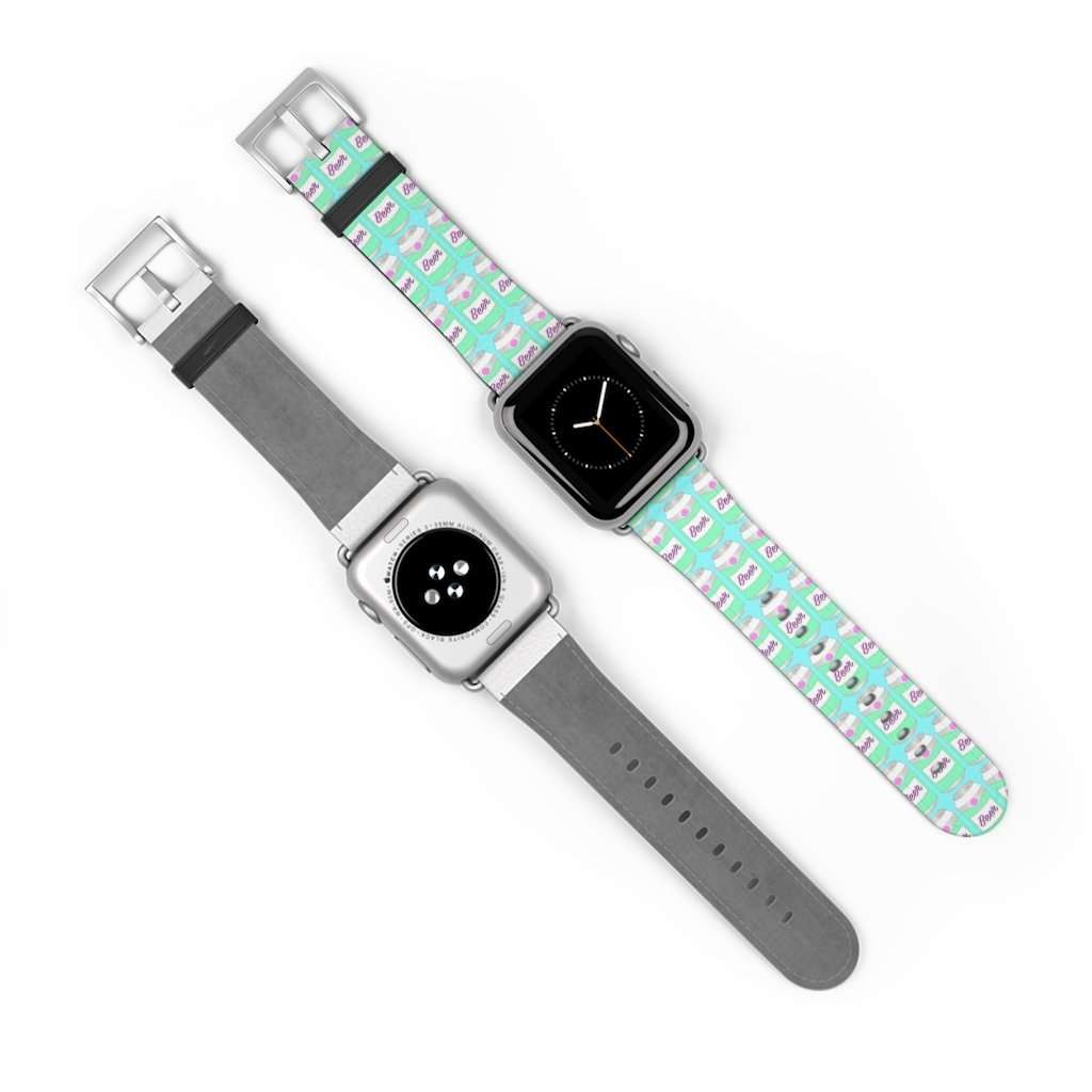 Brewski Beer Print Apple Watch Band - HAYLEY ELSAESSER 