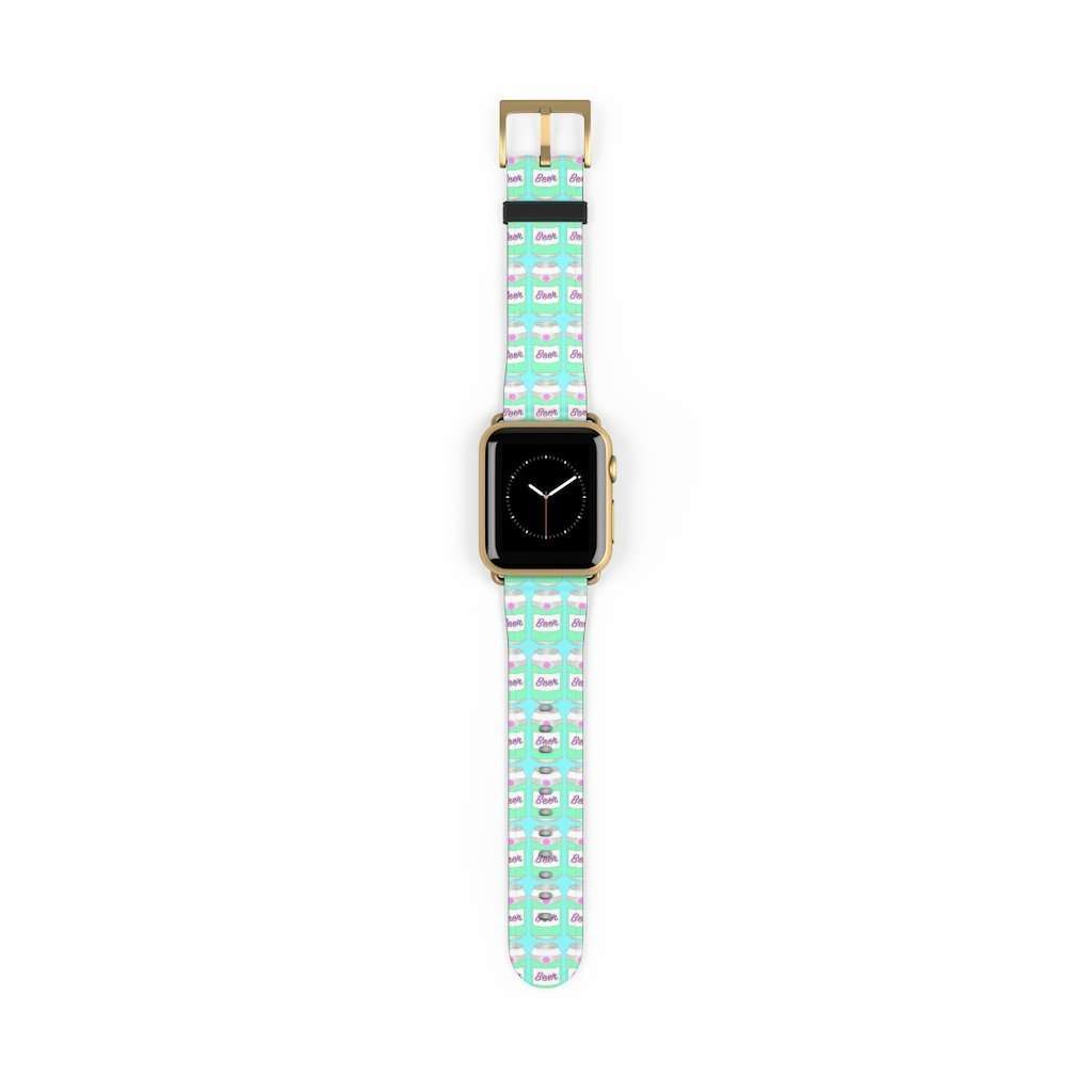 Brewski Beer Print Apple Watch Band - HAYLEY ELSAESSER 