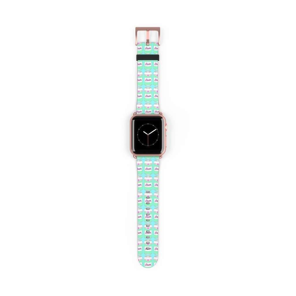 Brewski Beer Print Apple Watch Band - HAYLEY ELSAESSER 