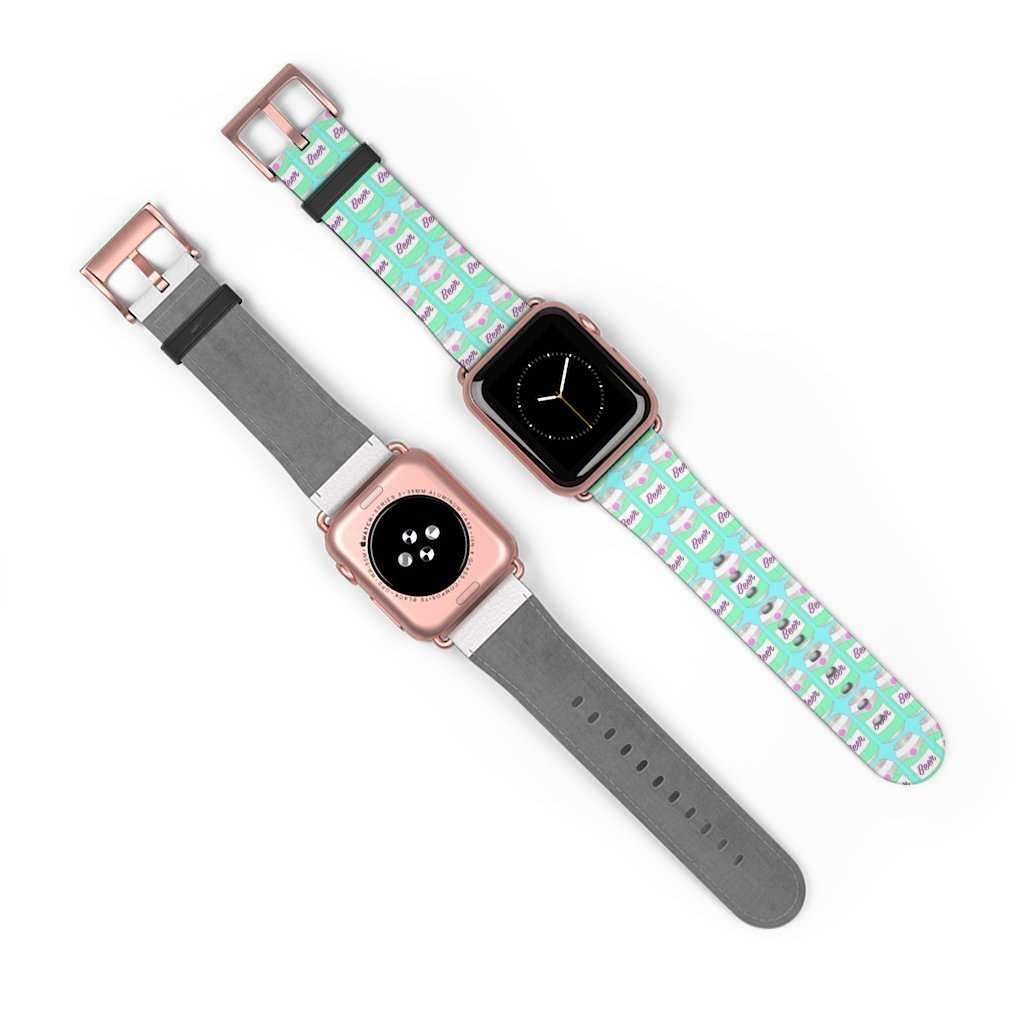 Brewski Beer Print Apple Watch Band - HAYLEY ELSAESSER 