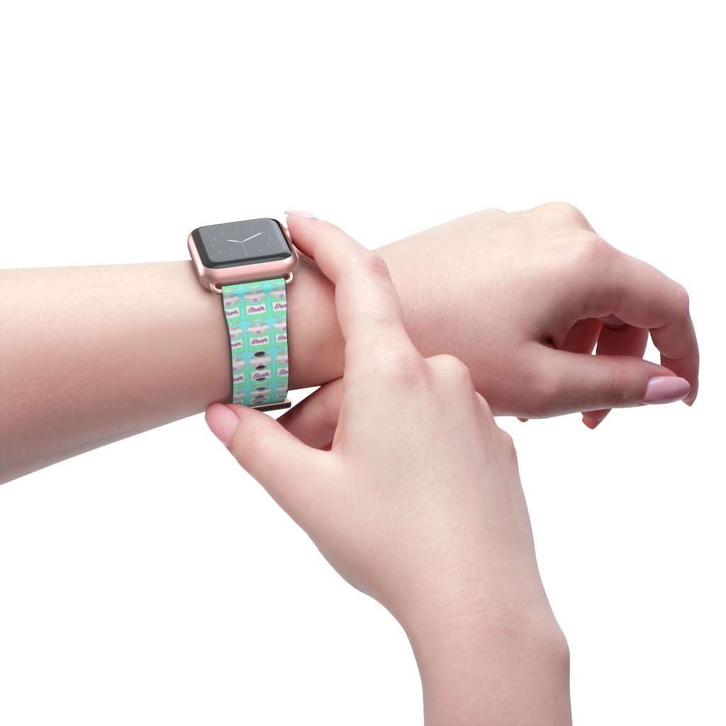 Brewski Beer Print Apple Watch Band - HAYLEY ELSAESSER 