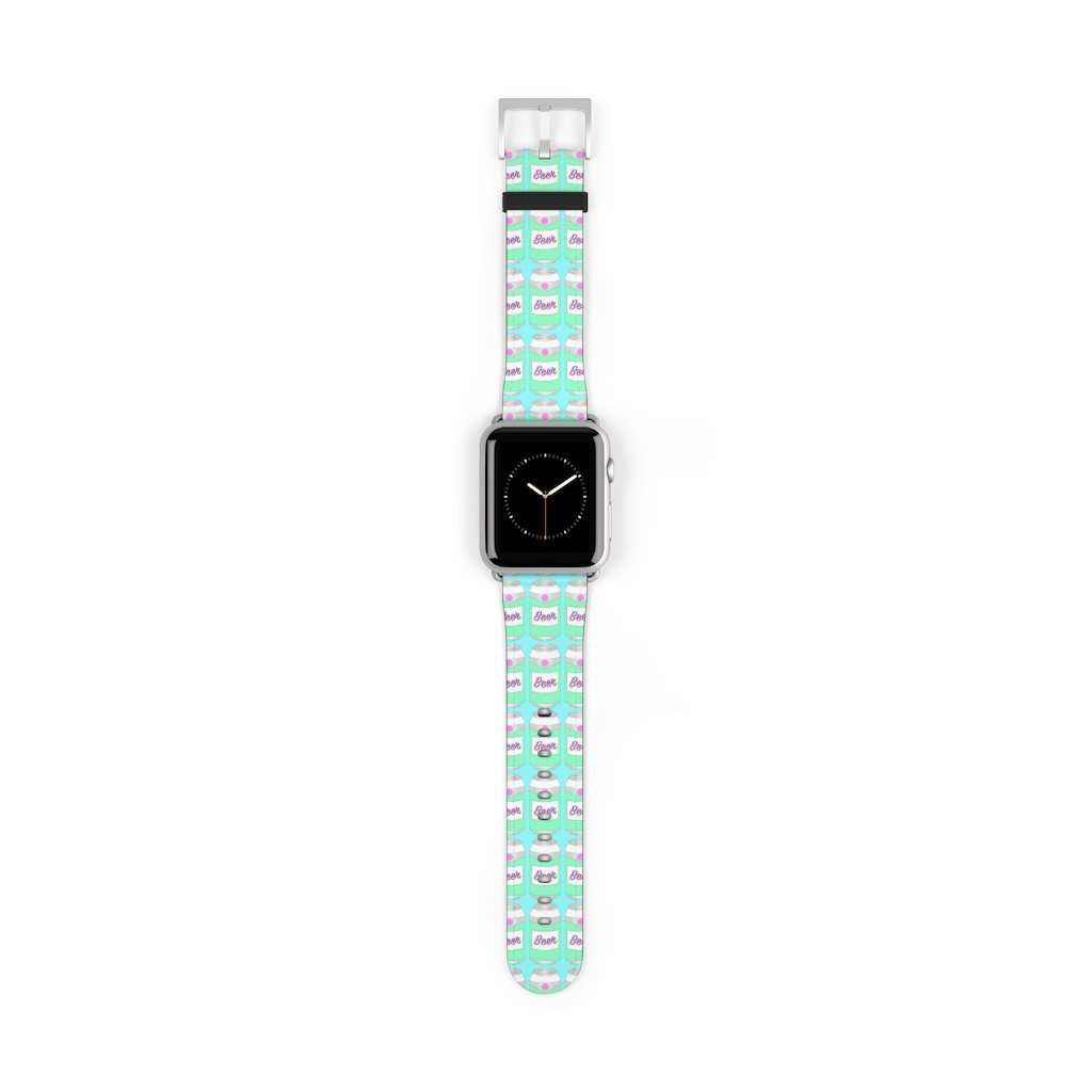 Brewski Beer Print Apple Watch Band - HAYLEY ELSAESSER 