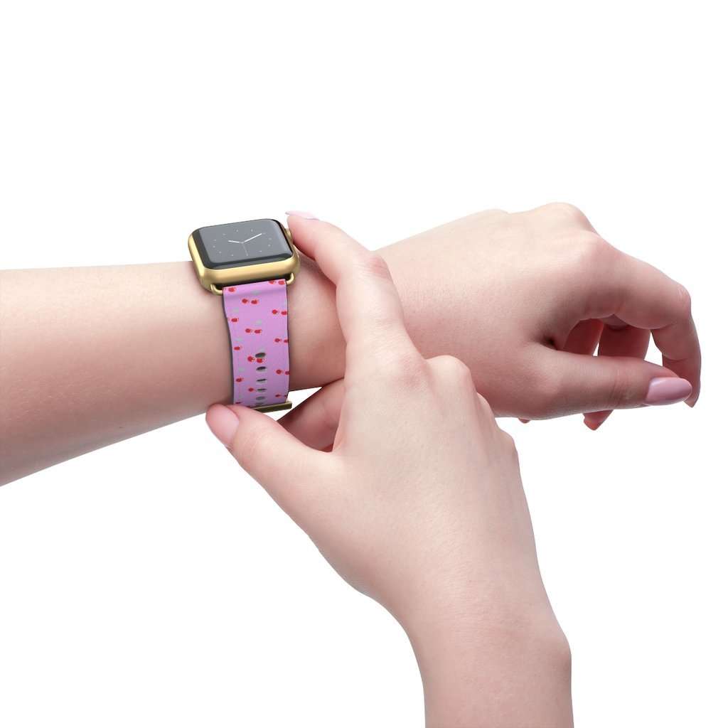 Cherry Print Apple Watch Band - HAYLEY ELSAESSER 