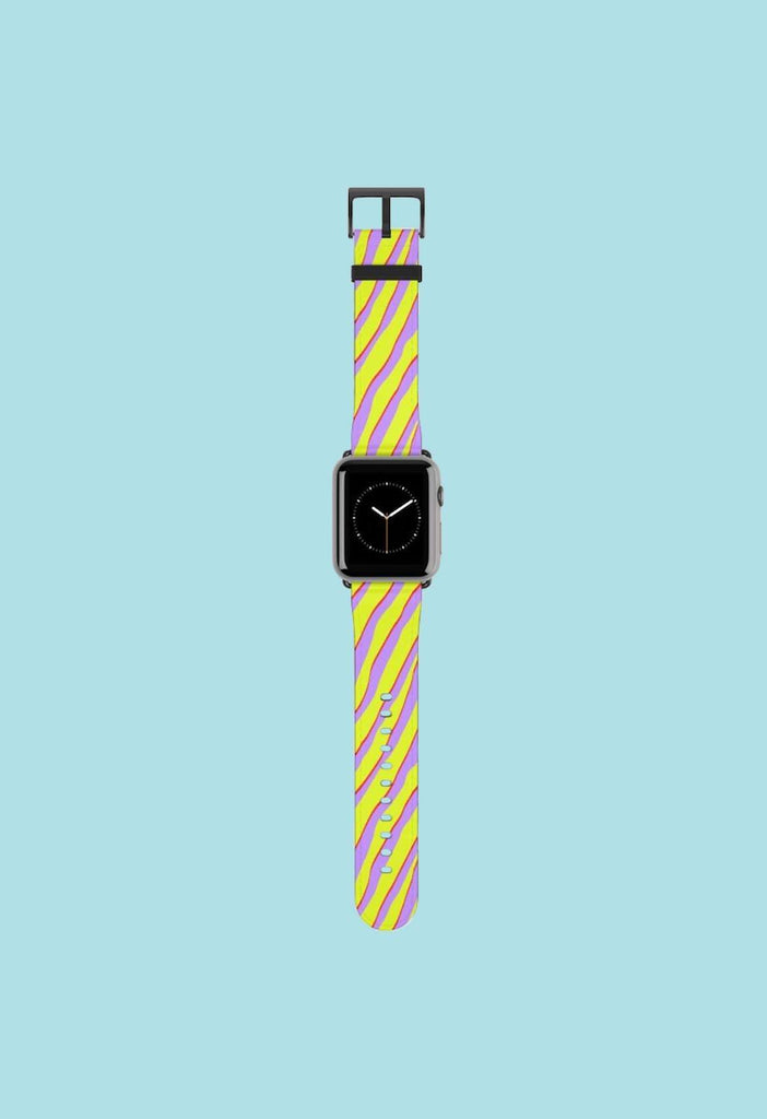 Citrus Zebra Print Apple Watch Band - HAYLEY ELSAESSER 