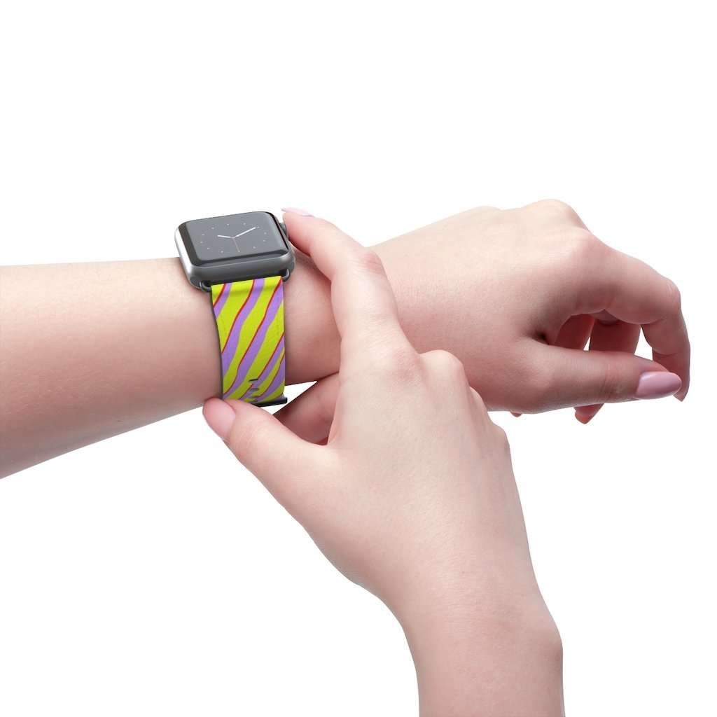 Citrus Zebra Print Apple Watch Band - HAYLEY ELSAESSER 