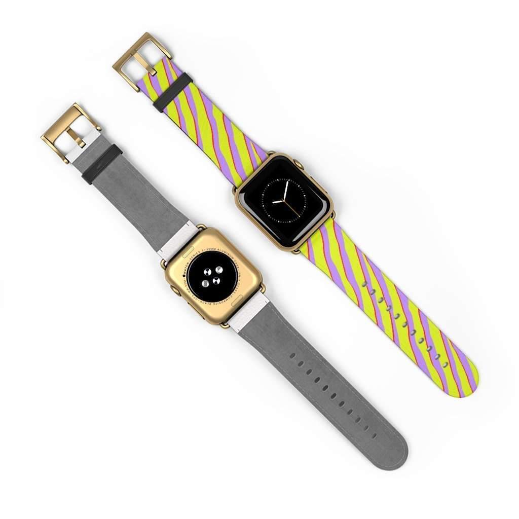 Citrus Zebra Print Apple Watch Band - HAYLEY ELSAESSER 