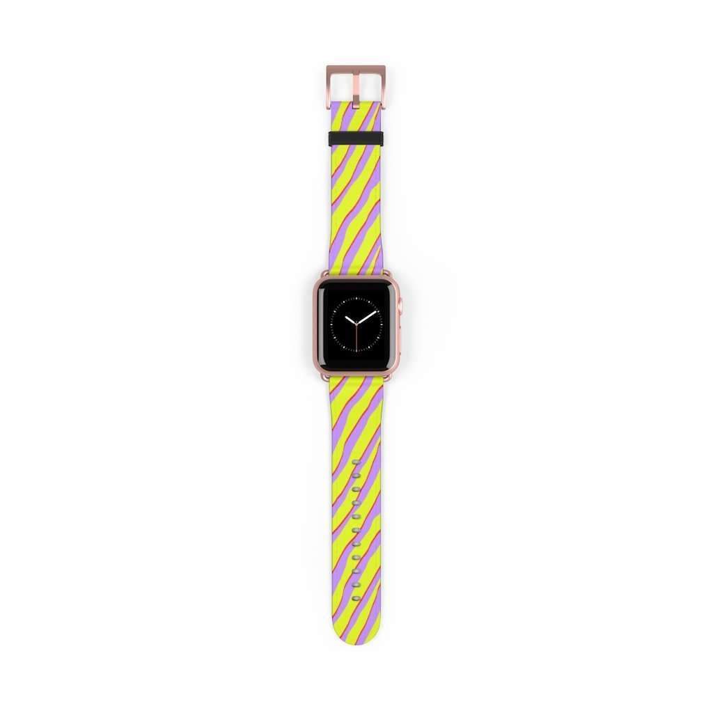 Citrus Zebra Print Apple Watch Band - HAYLEY ELSAESSER 