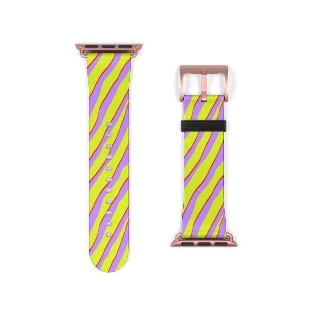 Citrus Zebra Print Apple Watch Band - HAYLEY ELSAESSER 