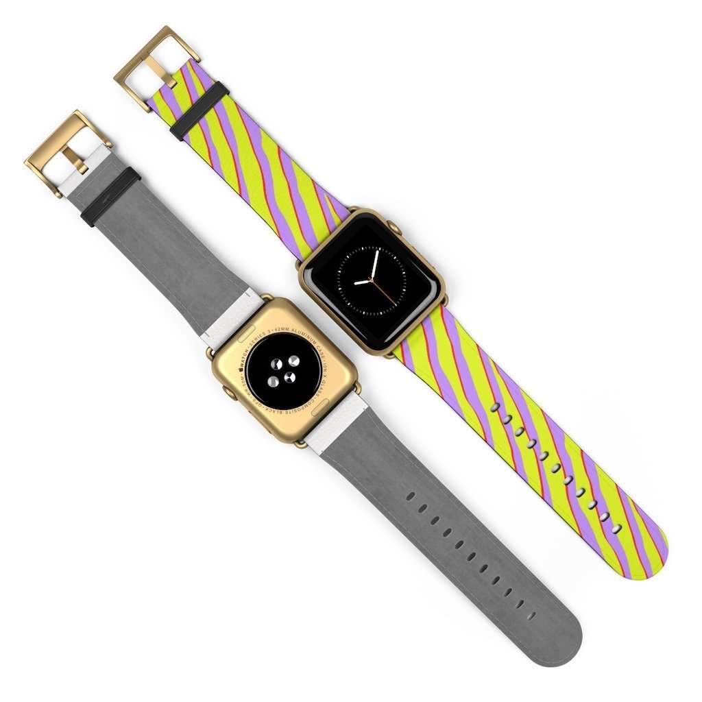 Citrus Zebra Print Apple Watch Band - HAYLEY ELSAESSER 