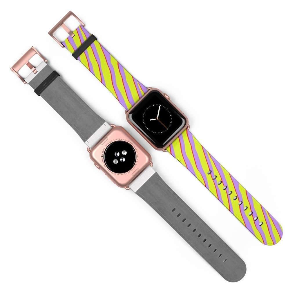 Citrus Zebra Print Apple Watch Band - HAYLEY ELSAESSER 
