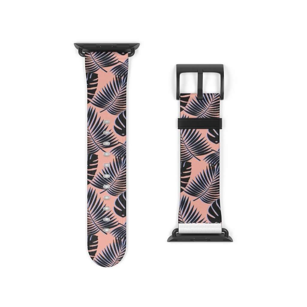 Palm Leaf Print Apple Watch Band - HAYLEY ELSAESSER 