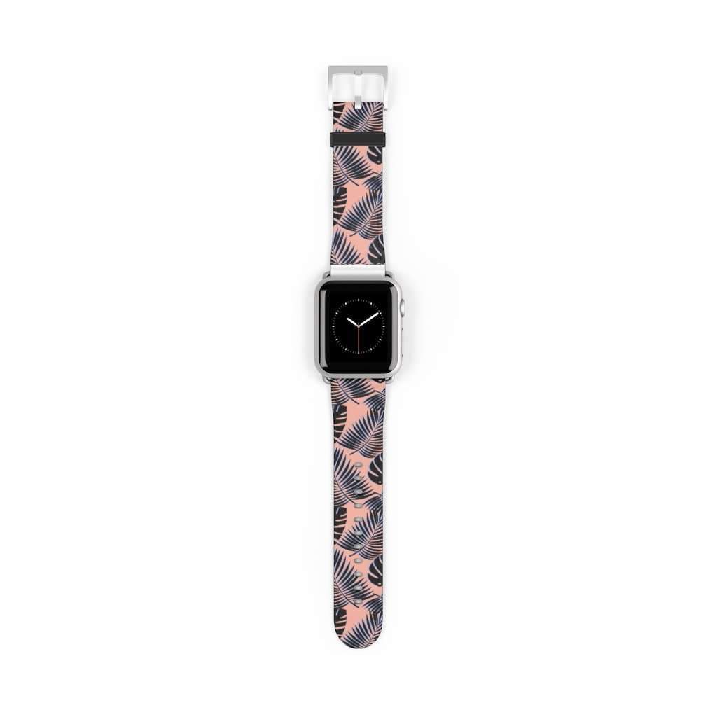 Palm Leaf Print Apple Watch Band - HAYLEY ELSAESSER 