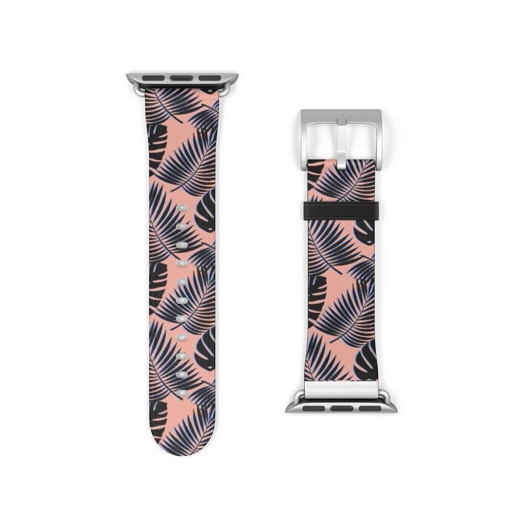 Palm Leaf Print Apple Watch Band - HAYLEY ELSAESSER 