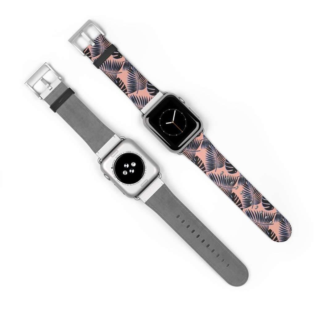 Palm Leaf Print Apple Watch Band - HAYLEY ELSAESSER 