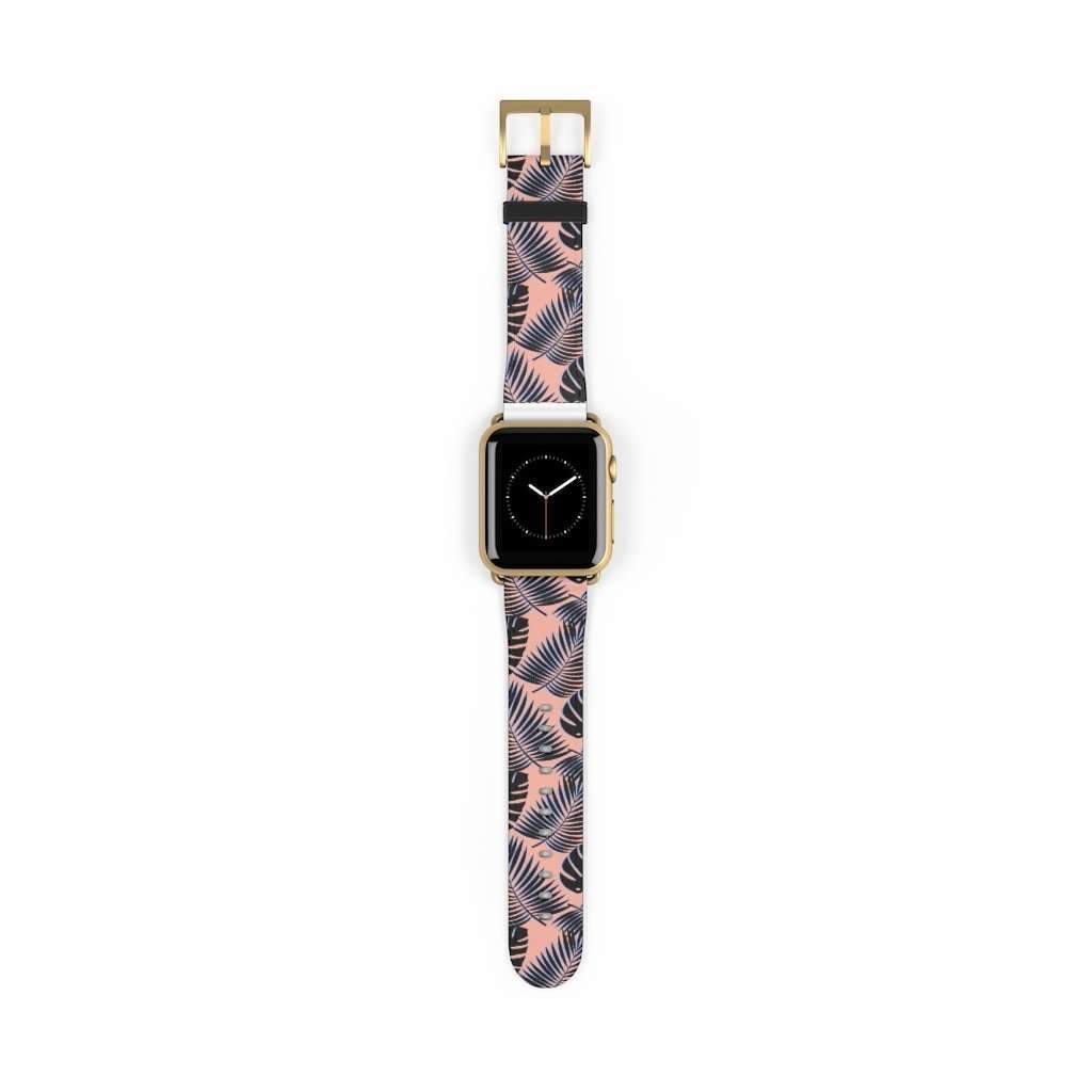 Palm Leaf Print Apple Watch Band - HAYLEY ELSAESSER 