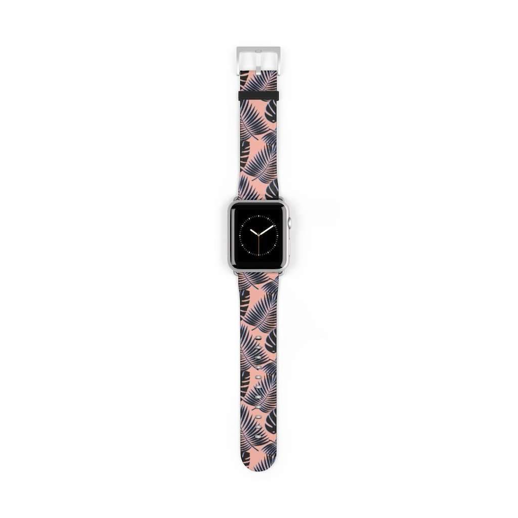 Palm Leaf Print Apple Watch Band - HAYLEY ELSAESSER 