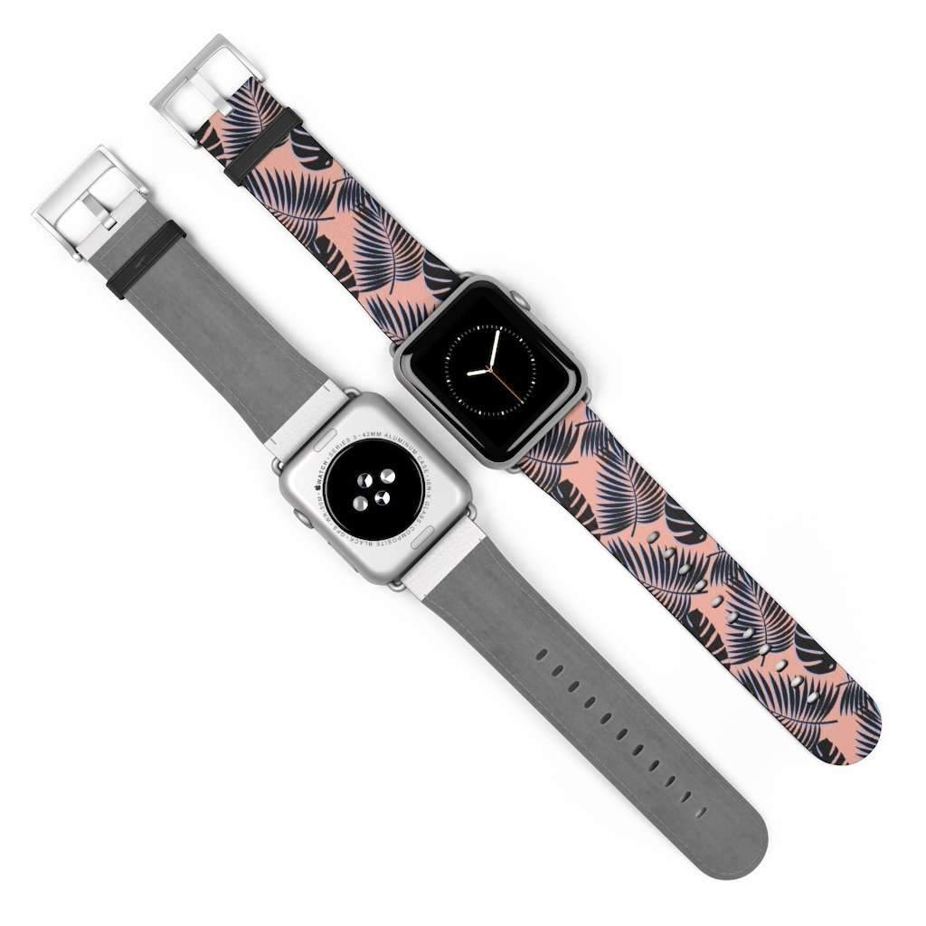 Palm Leaf Print Apple Watch Band - HAYLEY ELSAESSER 