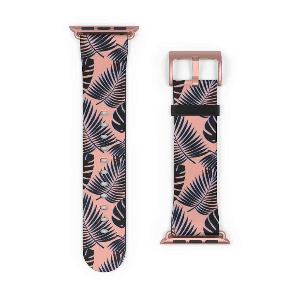Palm Leaf Print Apple Watch Band - HAYLEY ELSAESSER 