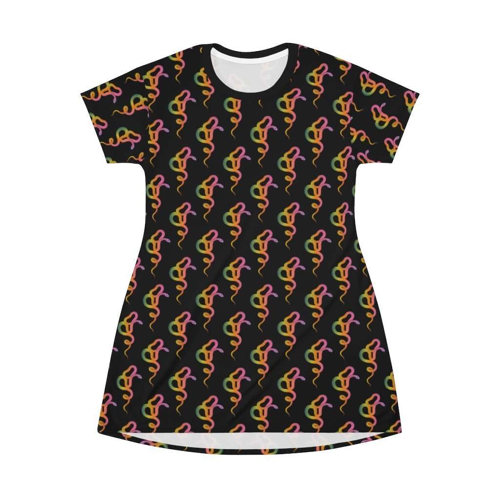 Black Snake Print Mini Dress - HAYLEY ELSAESSER 